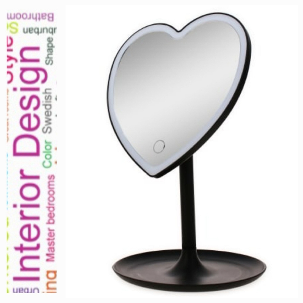 Make Up Mirrors with Lights Heart Shaped Led Light